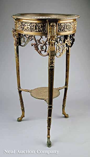 Appraisal: A Napoleon III-Style Bronze and Brass Brazier early th c