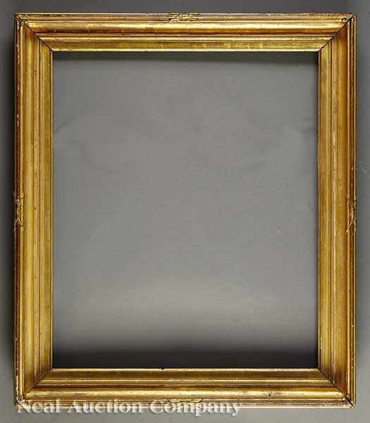 Appraisal: An American Giltwood Portrait Frame c s overall in x