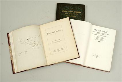 Appraisal: Charles Swain Songs and Ballads Inscribed and signed Together with