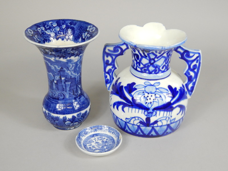 Appraisal: Various china comprising an early thC blue and white saucer