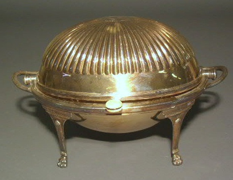 Appraisal: Silverplate breakfast server h x w x d