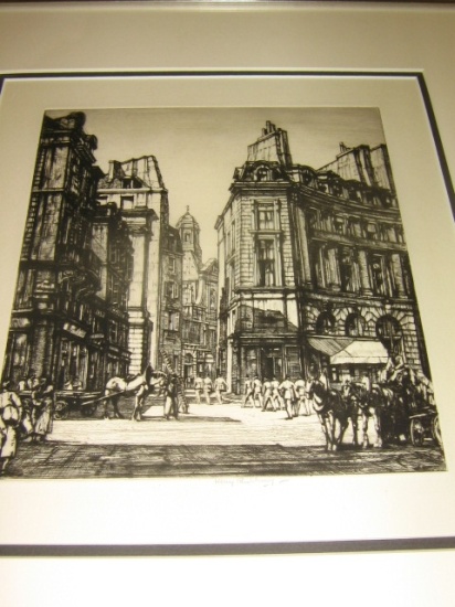 Appraisal: JOHN TAYLOR ARMS Group of etchings Limoges Signed dated and