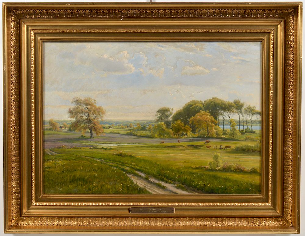 Appraisal: Johannes Boesen 'Landscape Fredensborg' O C Johannes Boesen Danish -