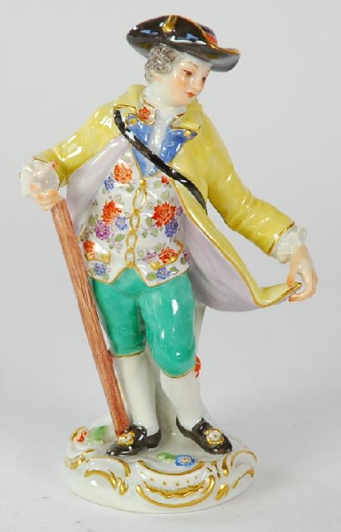 Appraisal: th CENTURY MEISSEN PORCELAIN FIGURE painted in colours and modelled