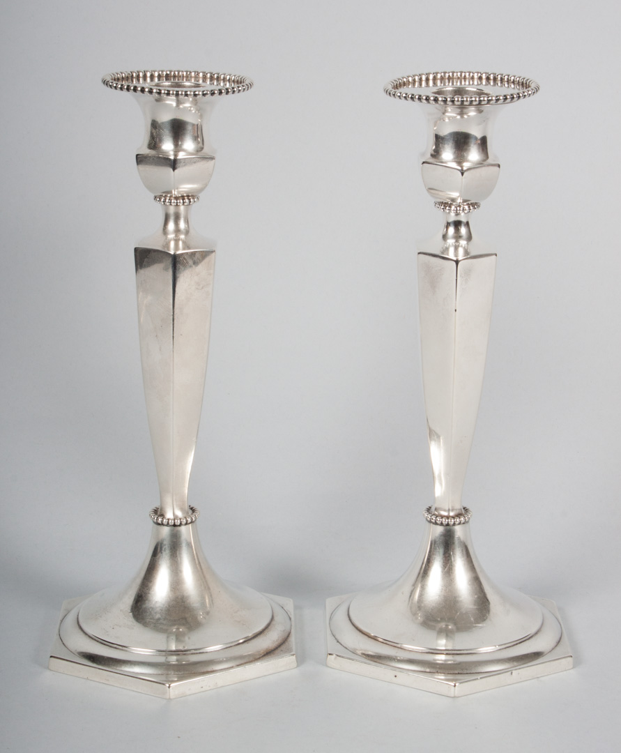 Appraisal: Pair of Gorham weighted sterling candlesticks early th century pattern