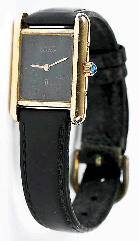 Appraisal: Cartier Tank Watch x mm case gold plated quartz movement