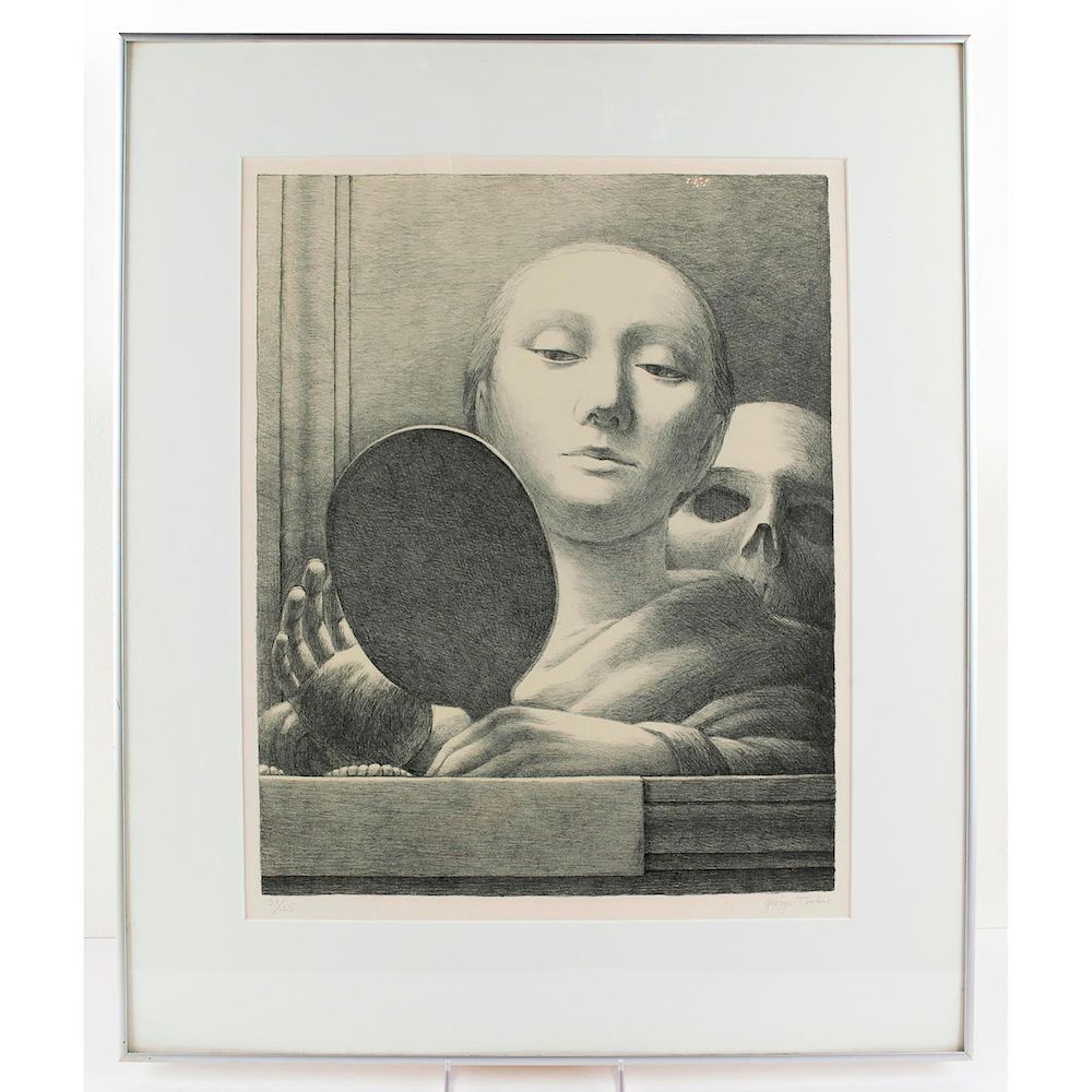 Appraisal: GEORGE TOOKER THE MIRROR SIGNED Limited edition lithograph print H