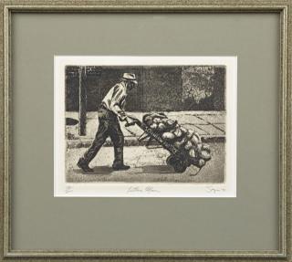 Appraisal: Phillip Sage Lettuce Man print pencil numbered l l margin