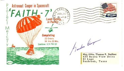 Appraisal: Faith Recovery Space Craft cover with a cachet of the