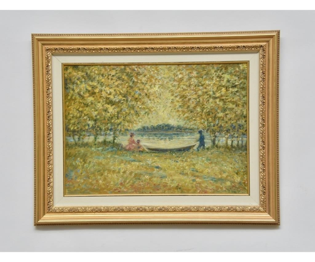 Appraisal: Philip A Corley Dublin Ireland Impressionist oil on board of