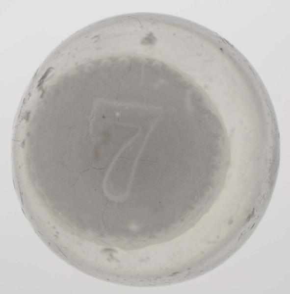 Appraisal: Number on Disk Sulphide Marble Shows the number Surface has