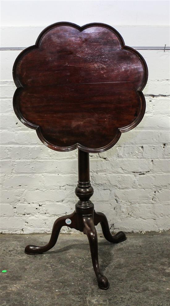 Appraisal: Sale Lot An American Mahogany Tilt-Top Tea Table th th