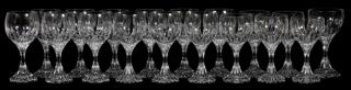 Appraisal: BACCARAT MASSENA CRYSTAL CLARET WINE GLASSES BACCARAT MASSENA CRYSTAL CLARET