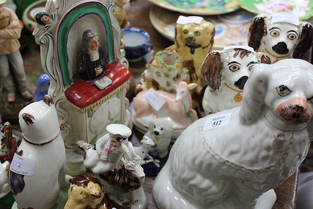 Appraisal: A COLLECTION OF ANTIQUE AND LATER PORCELAIN FIGURINES to include