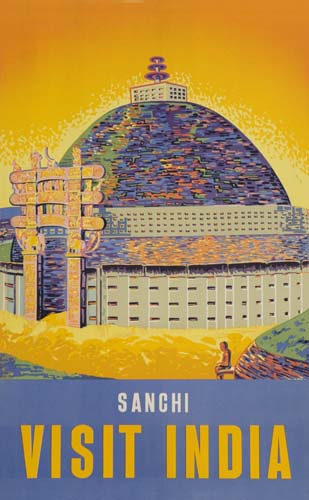 Appraisal: ANONYMOUS SANCHI VISIT INDIA x inches M S Associated Printers