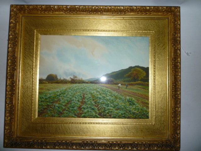 Appraisal: JOSEPH KNIGHT - The Turnip Field near Barmouth watercolour and