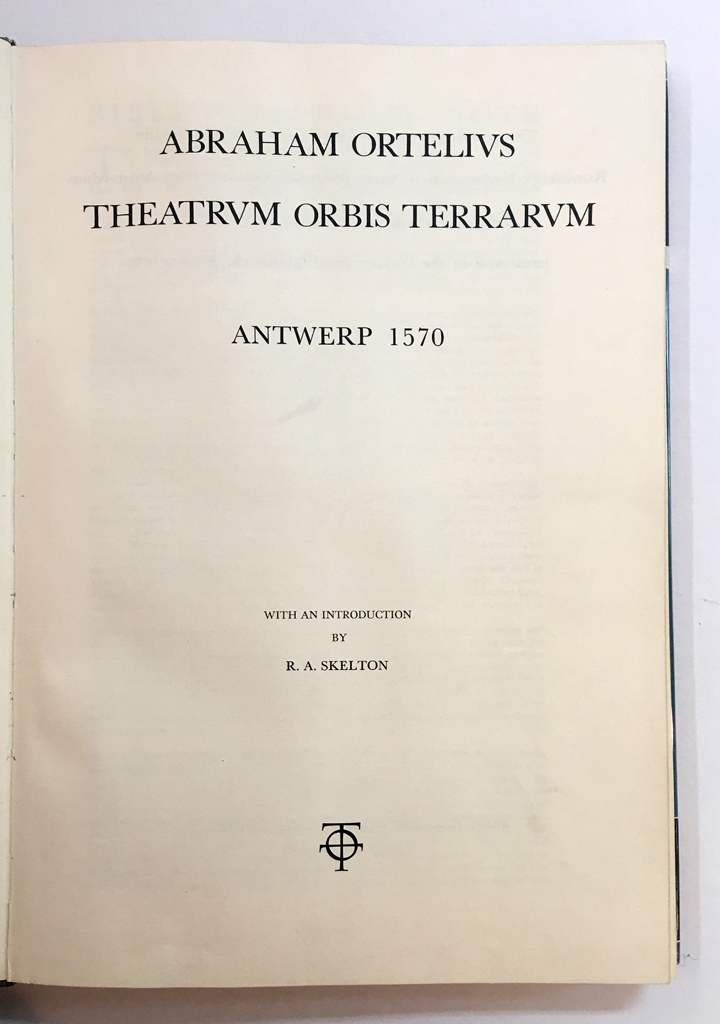 Appraisal: REFERENCE--FACSIMILE ATLAS Abraham Ortelius Theatrum Orbis Terrarum Antwerp Map reproductions