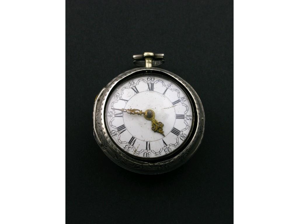 Appraisal: An th Century pair cased Pocket Watch with white enamel