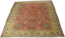 Appraisal: A Tabriz Carpet With A Light Ivory Border A Tabriz