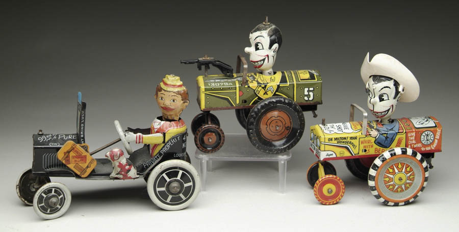 Appraisal: LOT OF MARX CRAZY CARS To include Jolly Joe and