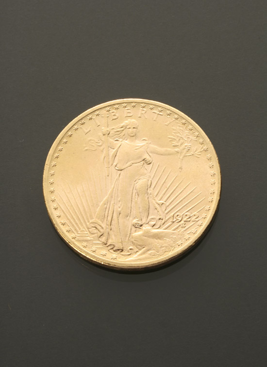 Appraisal: U S St Gaudens Twenty-Dollar Gold Coin Dated