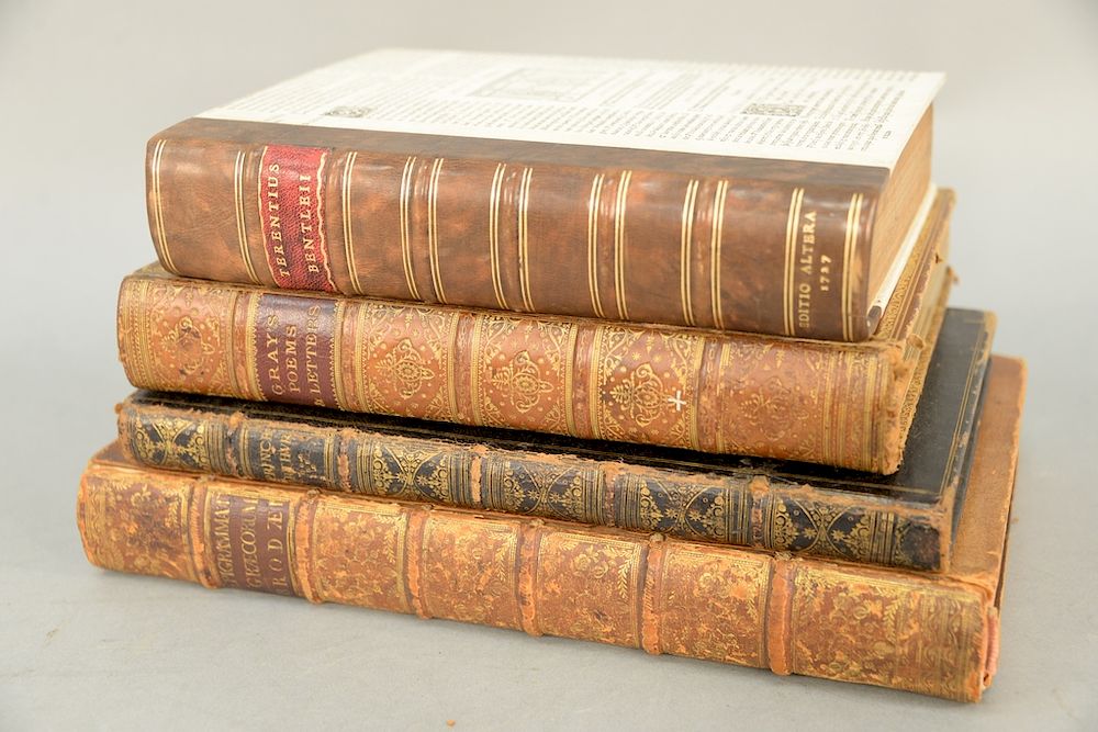 Appraisal: Group of four books to include Epigrammatum Graecorum Henrici Stephani