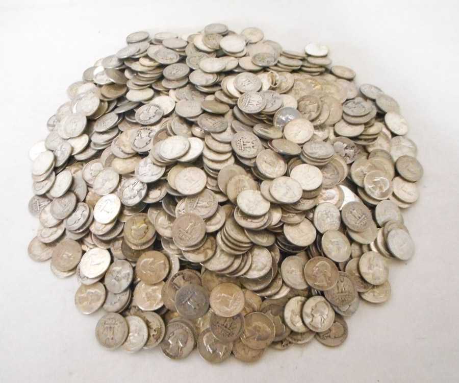 Appraisal: U S SILVER QUARTER COLLECTION Washington type all and earlier