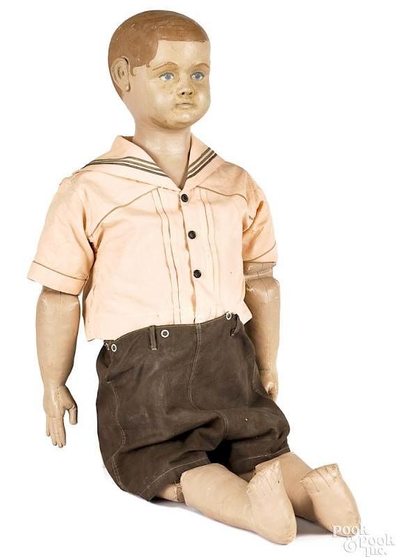 Appraisal: Large Martha Chase cloth boy doll Large Martha Chase cloth