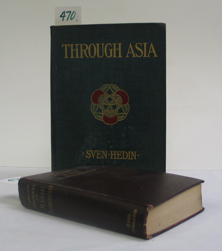 Appraisal: TWO COLLECTIBLE BOOKS Through Asia by Sven Hedin with nearly