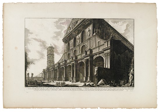 Appraisal: GIOVANNI B PIRANESI Veduta della Basilica di S Paolo fuor