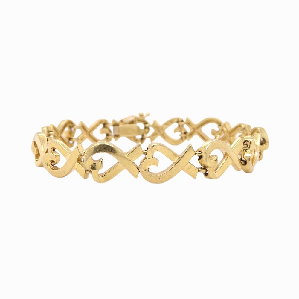 Appraisal: Tiffany Co Paloma Picasso k Gold Yellow gold bracelet Stamped