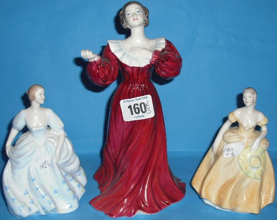 Appraisal: Coalport Figures Caroline from Ladies of Fashion seconds and small