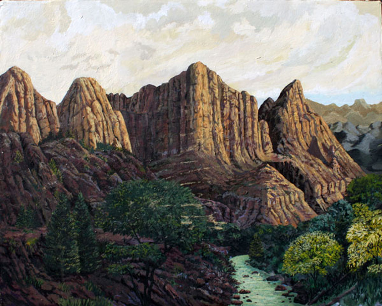 Appraisal: ROHWEDER Shelly American th Century Arizona Landscape OIL Canvas ''