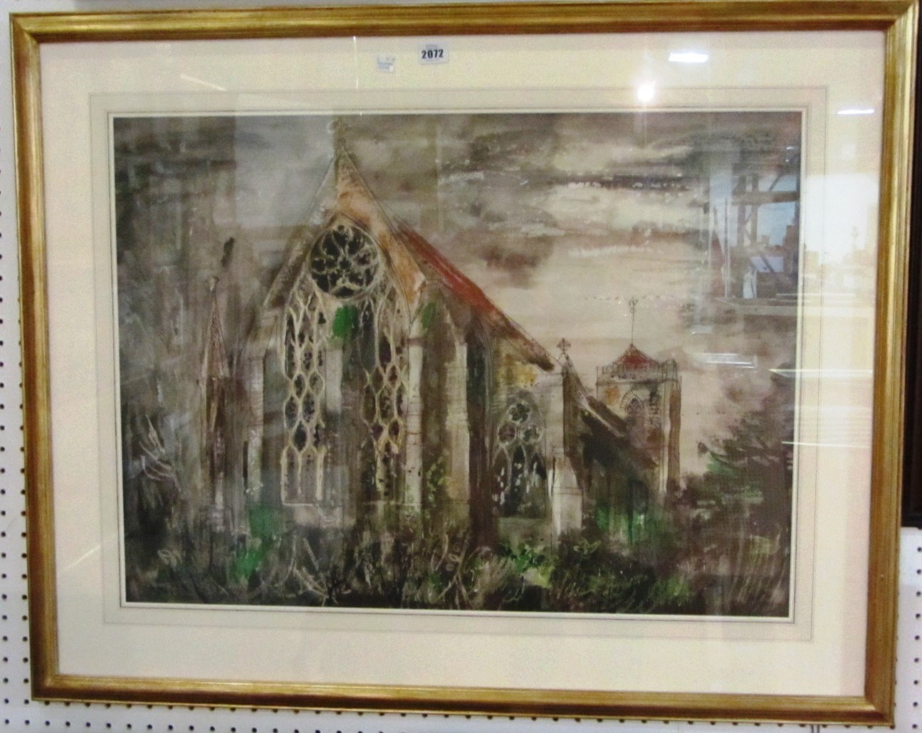 Appraisal: After John Piper Church colour reproduction unsigned cm x cm