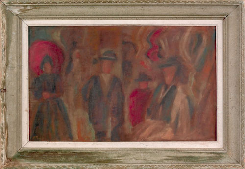 Appraisal: Nano Reid Irish - oil on board impressionist scene with