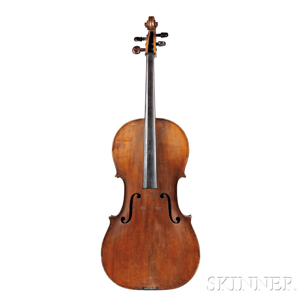 Appraisal: German Violoncello Jos Rudolf Lenhart Leitmeritz bearing the maker's label