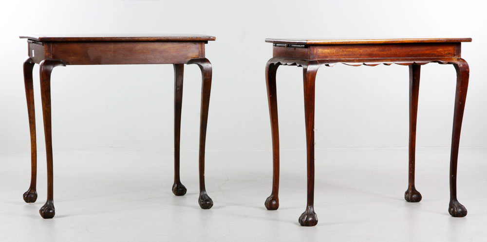 Appraisal: - Two American Chippendale Reading Tables Two American Chippendale reading