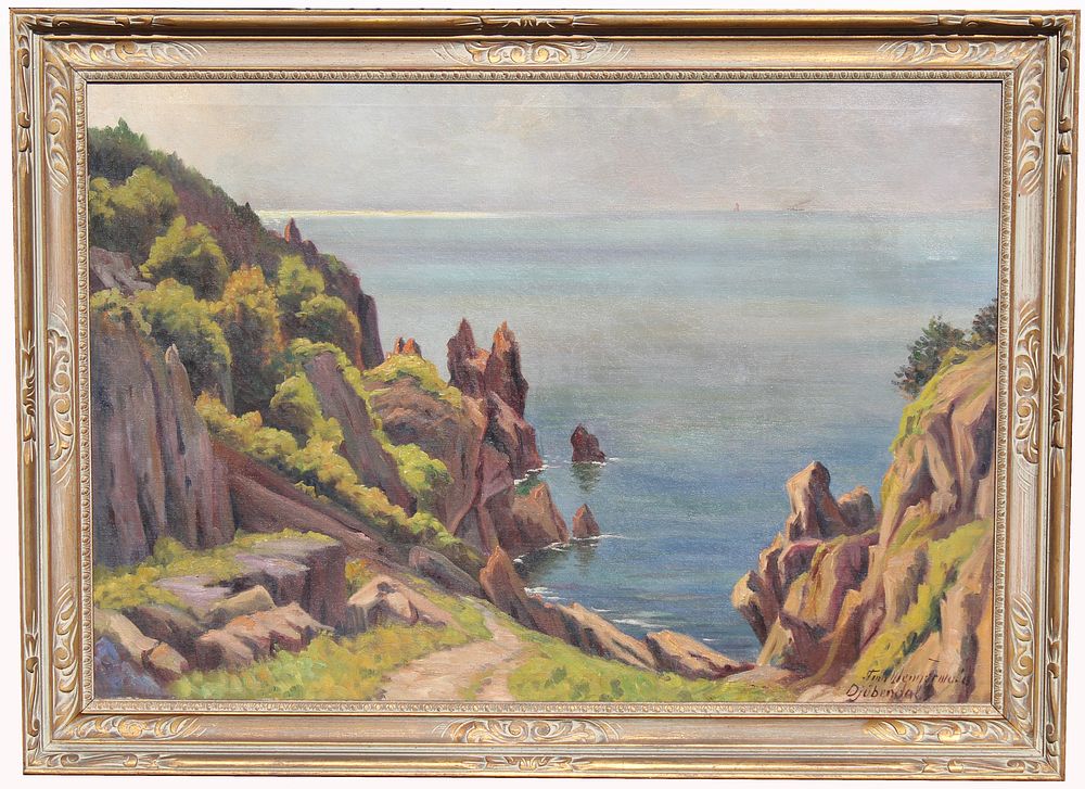 Appraisal: Finn Wennerwald Denmark - Finn Wennerwald Denmark - Coastal painting