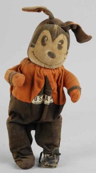 Appraisal: Scarce Oswald Walking Wind-Up Doll Description Original clothing and ears