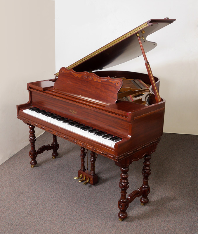 Appraisal: CABLE-NELSON MAHOGANY BABY GRAND PIANO Mahogany case with carved lower