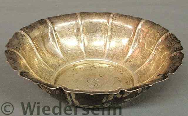 Appraisal: Sterling silver bowl by Wilcox Wagoner NY in the Irish