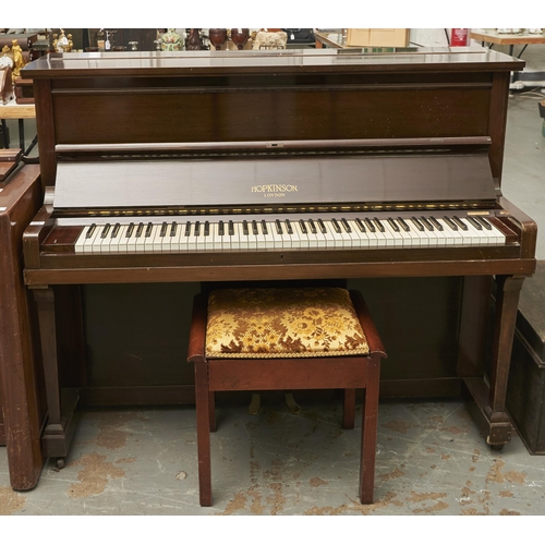 Appraisal: An English mahogany upright piano Hopkinson Ltd early th c