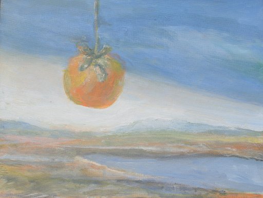 Appraisal: WHYTE Raymond American - Surreal Fruit in a Landscape OIL