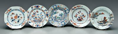 Appraisal: Five pieces Chinese Imari three bowls one Kraak style in