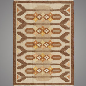 Appraisal: Ingegerd Silow Swedish - Flatweave Rug hand-woven wool woven signature