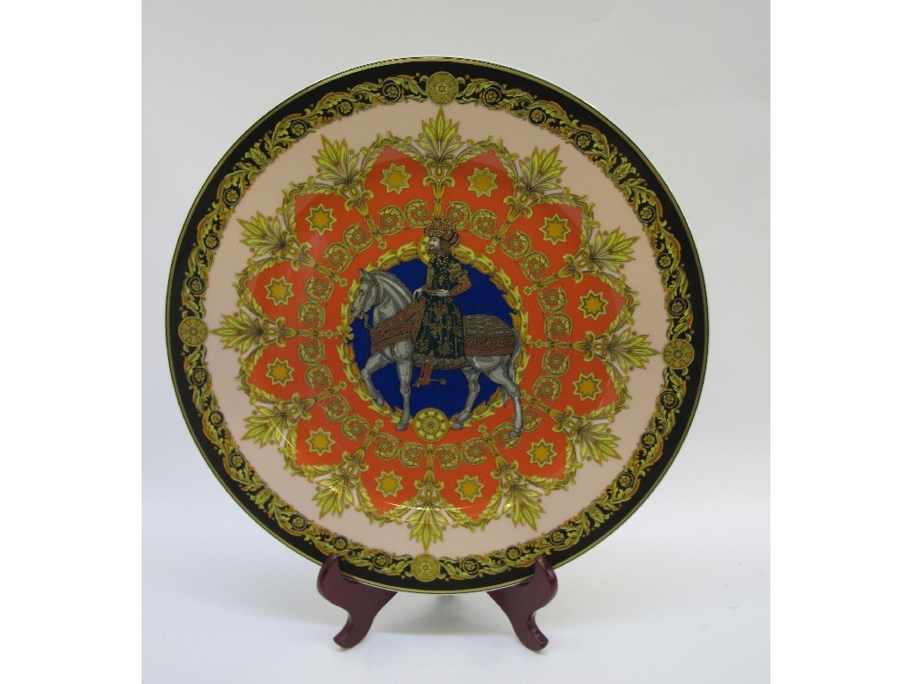 Appraisal: Versace Rosenthal Christmas plate dated with box