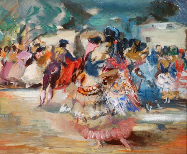 Appraisal: Jon Corbino Italian - Spanish Dancer signed 'Jon Corbino' lower