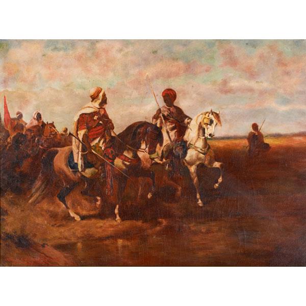 Appraisal: ORIENTALIST PAINTING Condition Report