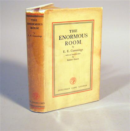 Appraisal: vol cummings e e The Enormous Room London Jonathan Cape