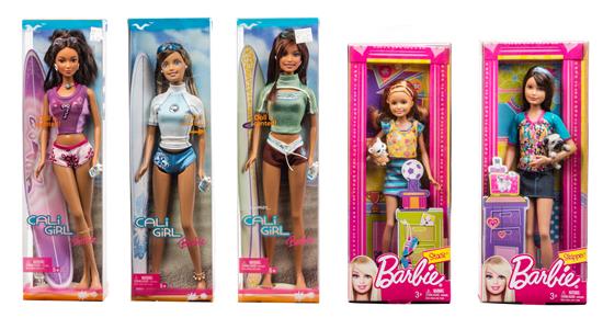 Appraisal: Sale Lot Five Modern Barbie and Friends model g g